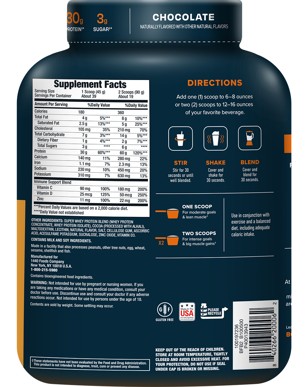 Super Protéine de Pois BIO SuperPhysique Nutrition (2 kg)