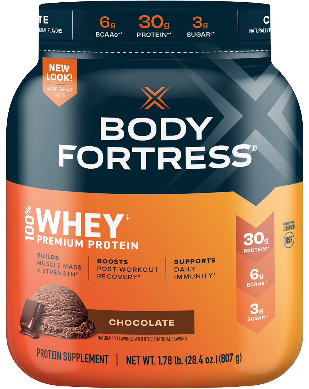 100% Whey, Premium Protein Powder, Chocolate